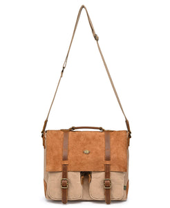 Valley Oak Canvas Messenger Bag: Khaki