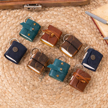 Load image into Gallery viewer, Miniature Journal  keyring: Navy Blue
