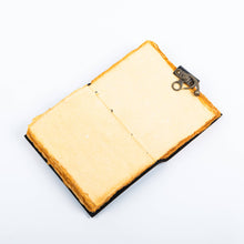 Load image into Gallery viewer, Wolf Embossed Leather Journal diary with 200 vintage paper pages
