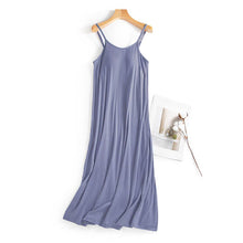 Load image into Gallery viewer, Built-in bra strappy dress lounge sleeveless dress: LightPink / M
