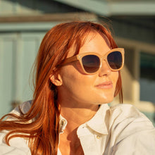 Load image into Gallery viewer, Reader Sunglasses 2.00 Walnut Wood Blue Light Filter Eco Friendly
