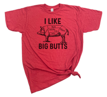 Load image into Gallery viewer, I LIKE BIG BUTTS T-SHIRT: X-Large / HEATHER GRAPHITE WHT INK
