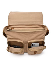 Load image into Gallery viewer, Valley Oak Canvas Messenger Bag: Khaki
