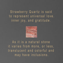Load image into Gallery viewer, Butterflies w/ Colored Stones &amp; Gemstone Long Wire Earrings: Strawberry Quartz
