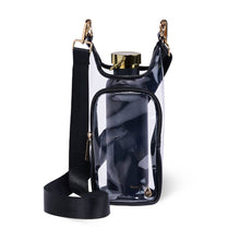 Load image into Gallery viewer, Clear HydroBag® Stadium with Black Trim and Matching Pouch
