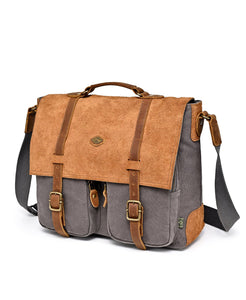 Valley Oak Canvas Messenger Bag: Khaki