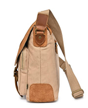 Load image into Gallery viewer, Valley Oak Canvas Messenger Bag: Khaki
