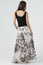 Load image into Gallery viewer, Wide leg dressy pants with cinched side leg - birch
