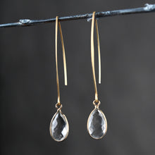 Load image into Gallery viewer, Long Wire w/ Stone: Aqua Color (Hydro Quartz)
