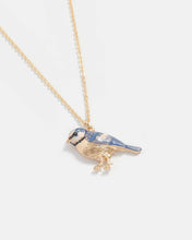 Load image into Gallery viewer, Enamel Blue Tit Short Necklace
