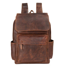 Load image into Gallery viewer, Leather Vintage Backpack Scott- Sandal
