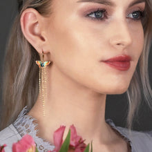 Load image into Gallery viewer, Butterfly Dreams w/ Delicate Chain Huggie Earrings
