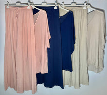 Load image into Gallery viewer, Cotton wide leg pant:
