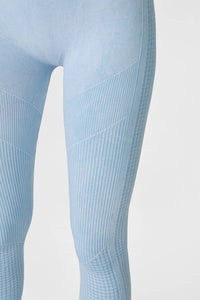 Vintage Lined Crop Leggings: Vintage Sky