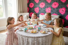 Load image into Gallery viewer, hot pink and black floral wallpaper backround
