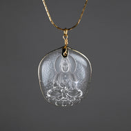 Glass Buddha on an Adjustable Chain