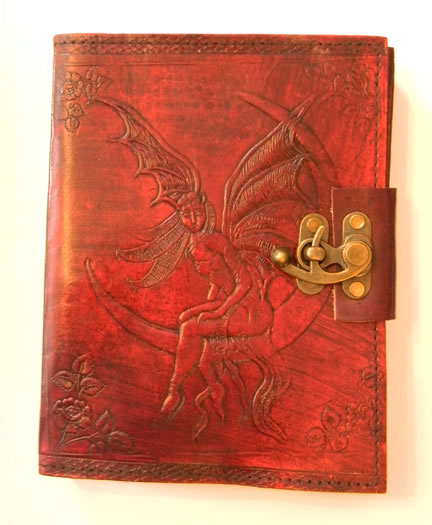 Fairy Leather Journal with Lock 6 x 8