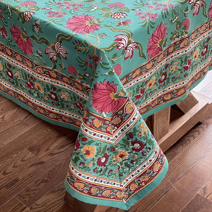 Avani Teal Tablecloth - Square