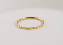 Load image into Gallery viewer, Dainty Gold Rings - Waterproof 18k Gold Stackable Rings: Thin Sparkle / 6
