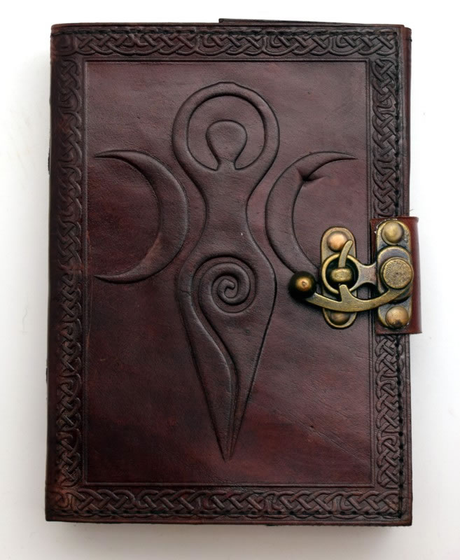 Maiden Mother Moon Leather Journal 5 X 7 Inches