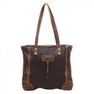 Buttery Soft Brown Leather Tote Bag
