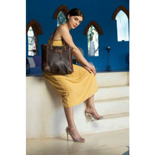 Load image into Gallery viewer, Buttery Soft Brown Leather Tote Bag

